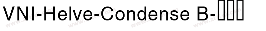 VNI-Helve-Condense B字体转换